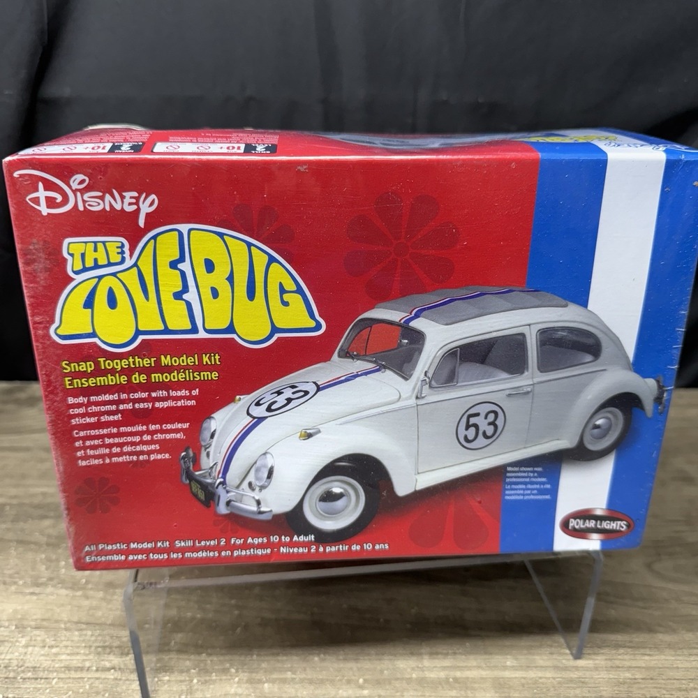Polar Lights Disney Herbie the Love Bug 1:25 Scale Model Kit #6816 Sealed